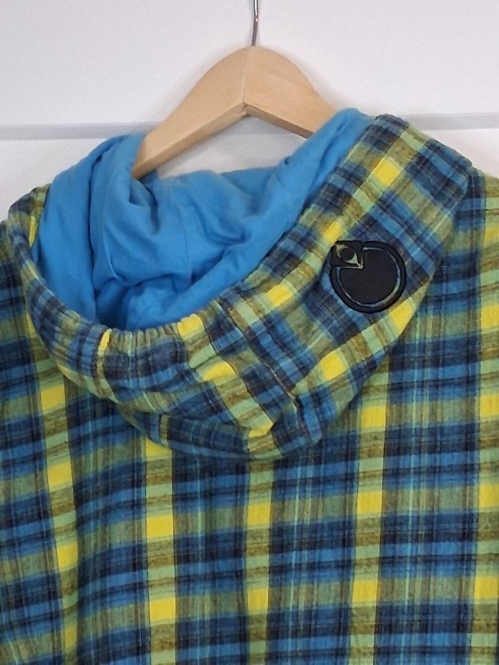 Nomis Simon Chamberlain Hoodie Mens Large Checkered Y2K Snowboard Skate - Picture 6 of 7